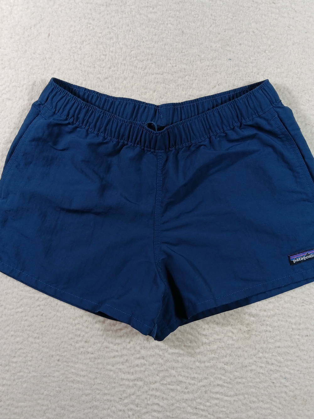 Patagonia Shorts Womens Small Blue Baggies 2.5" Inseam Unlined Hiking Gym